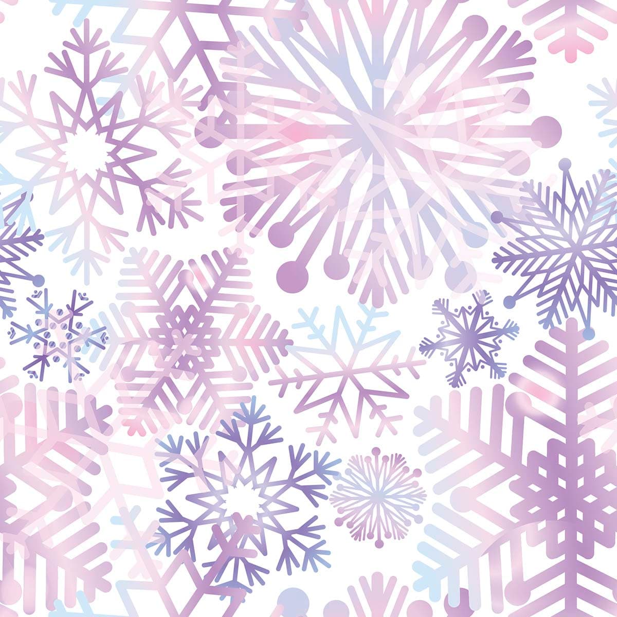 A group of snowflakes on a white background pattern detail