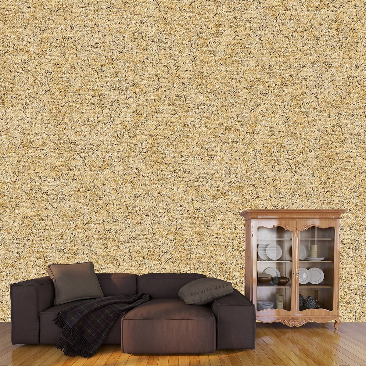 A close up of a surface shown in a room