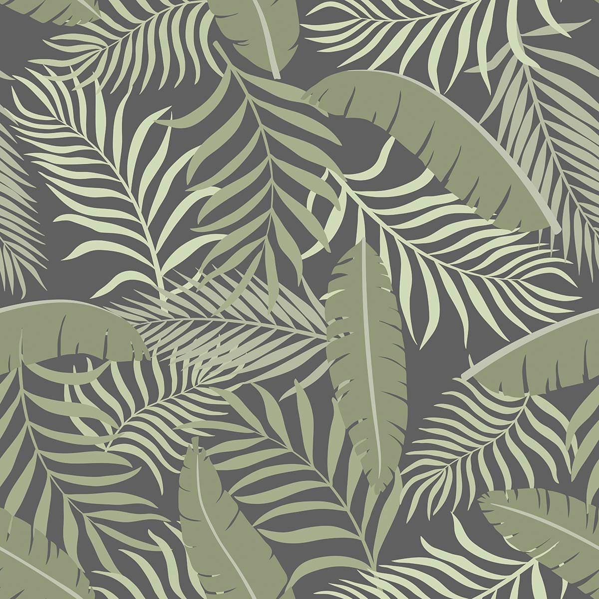 A pattern of leaves on a gray background pattern detail
