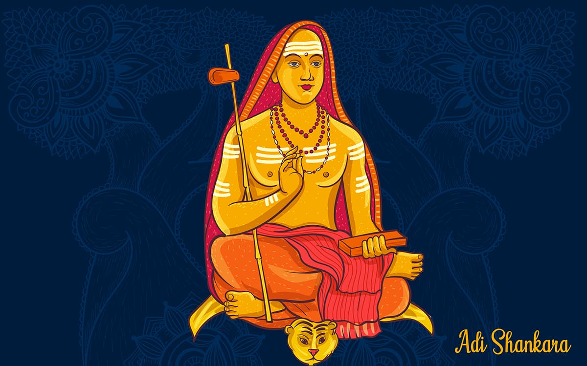 Adi Shankaracharya Wallpaper pattern detail