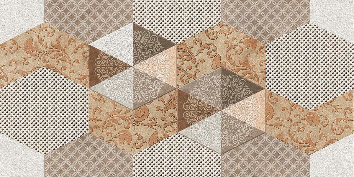 A Modern Vintage Design Pattern Wallpaper pattern detail