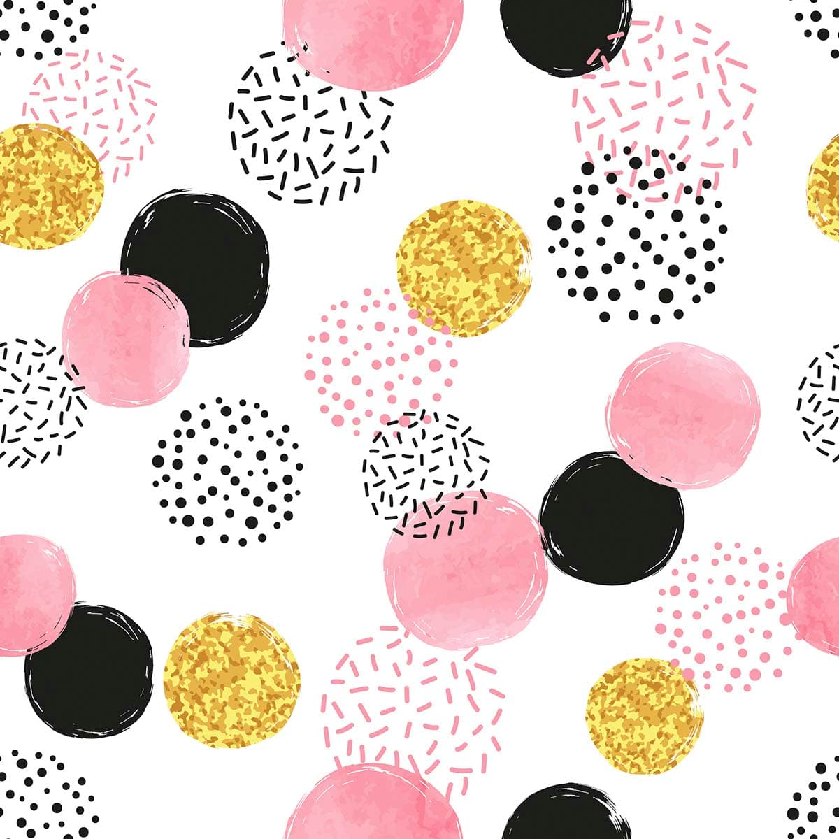 Premium Pink Black Gold Abstract Design Wallpaper pattern detail
