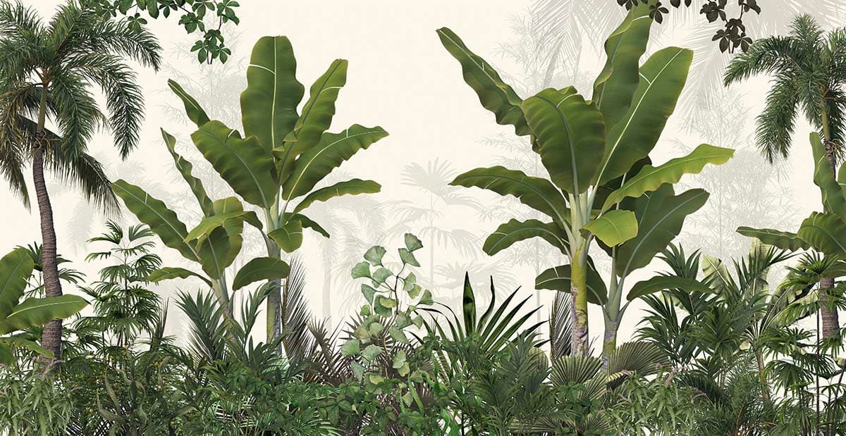Tropical Rainforest Symphony Wallpaper pattern detail