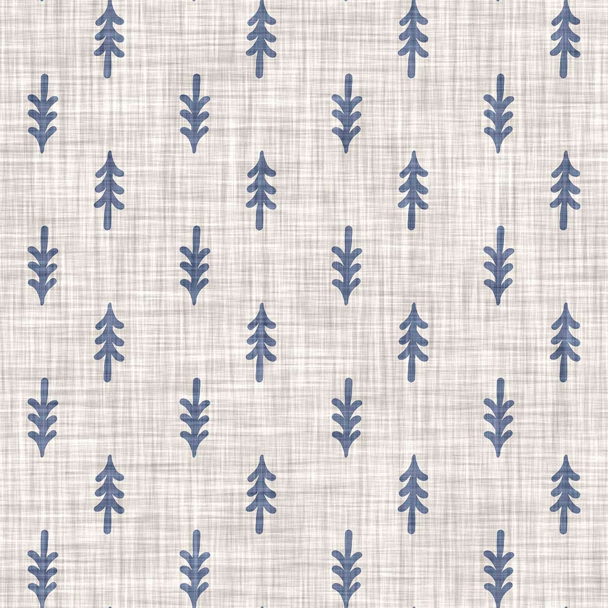 Blue Leaves Fabric Pattern Botanical Design wallpaper pattern detail