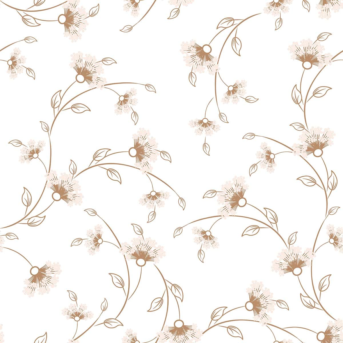 A pattern of flowers on a white background pattern detail