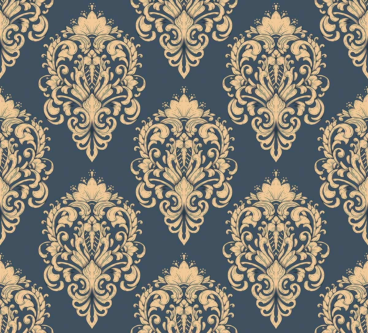 A Wallpaper of a Golden Floral Pattern for Wall pattern detail