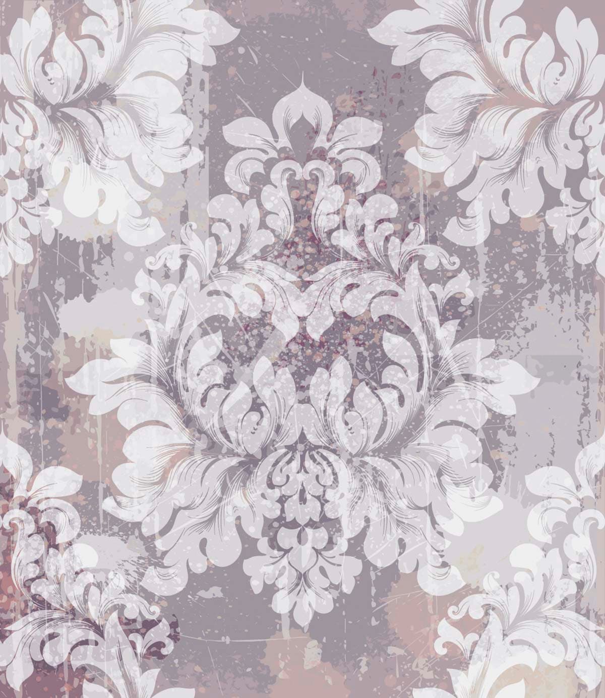 A wallpaper with white and pink designs pattern detail