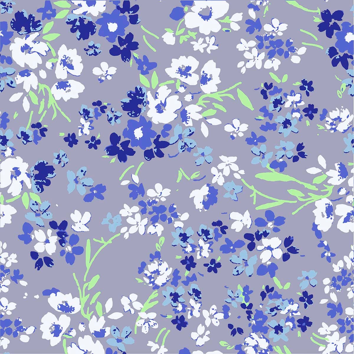 Classic Watercolor Floral Painting Design Wallpaper pattern detail