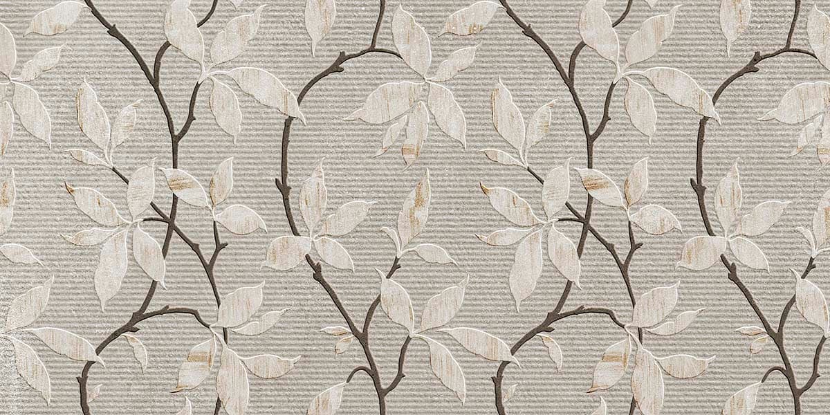 A wallpaper with leaves on it pattern detail