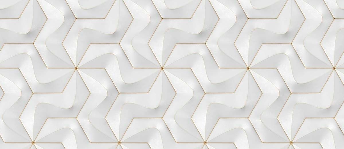 A white and gold pattern pattern detail