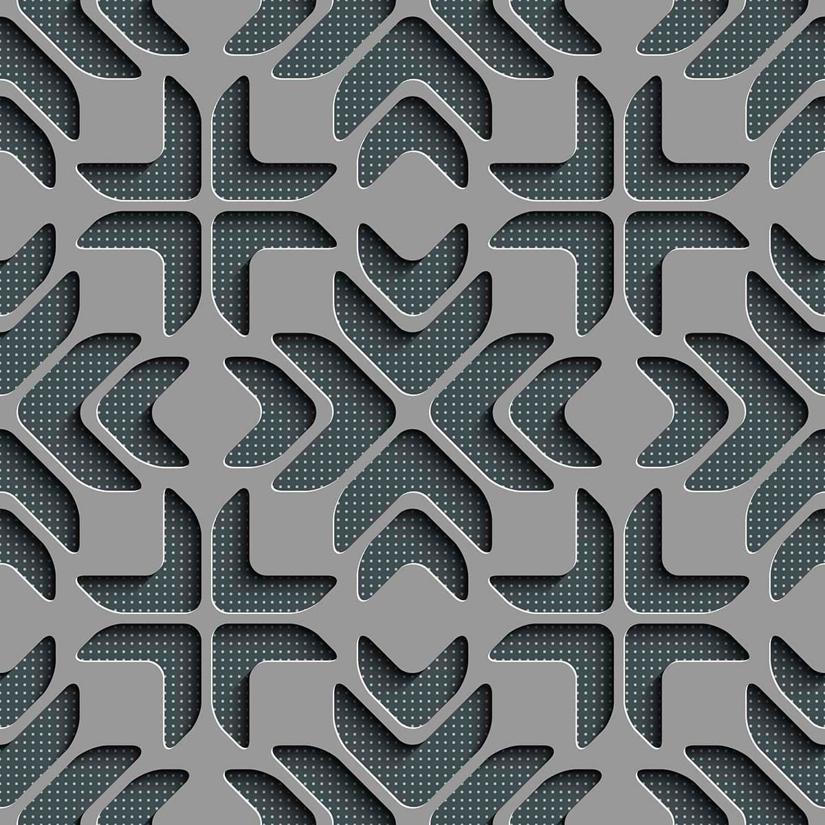 3D Effect Grey Pattern Wallpaper pattern detail