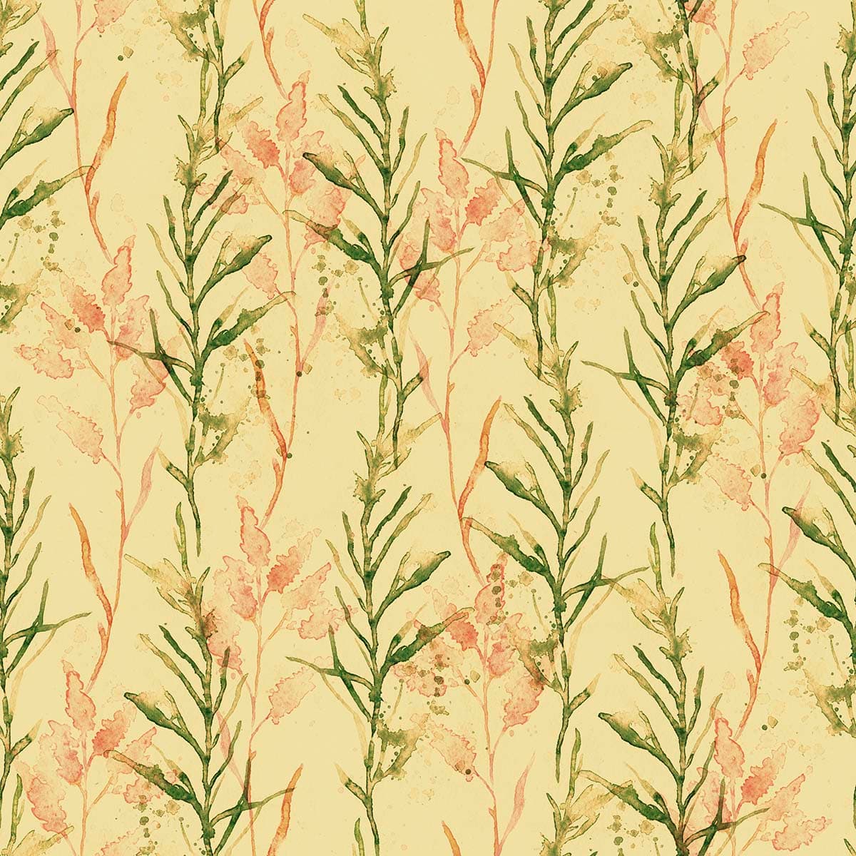 A Striking Wallpaper Mural of Creepers pattern detail