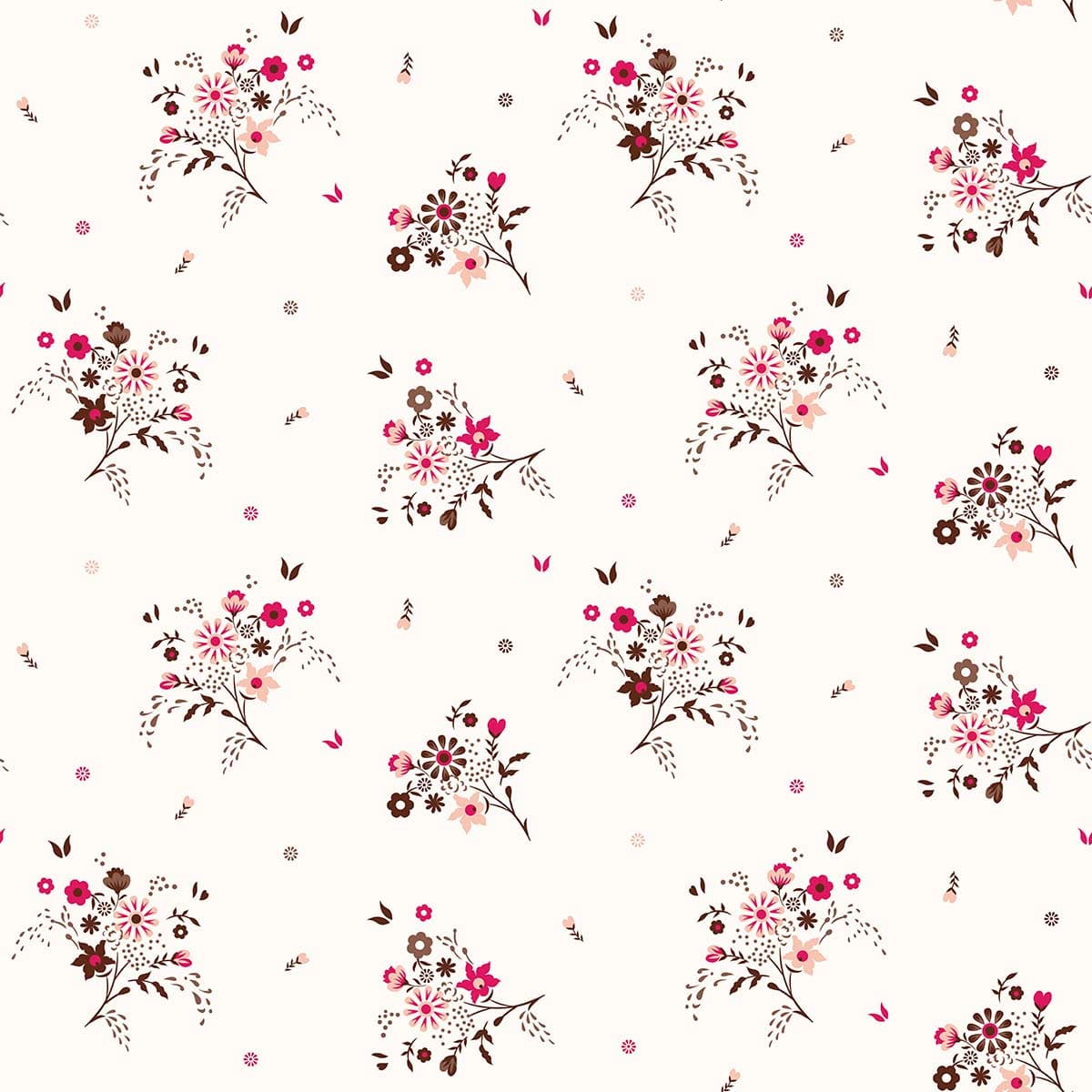 A pattern of small flowers pattern detail