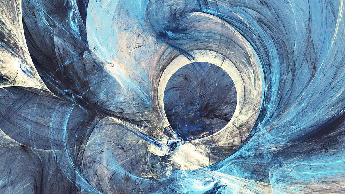 Blue and White Swirls Abstract Wallpaper pattern detail