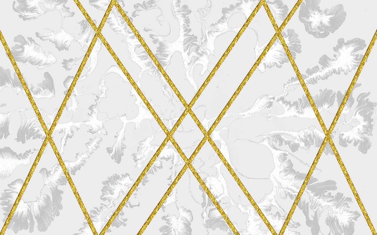 A white and gold diamond pattern pattern detail