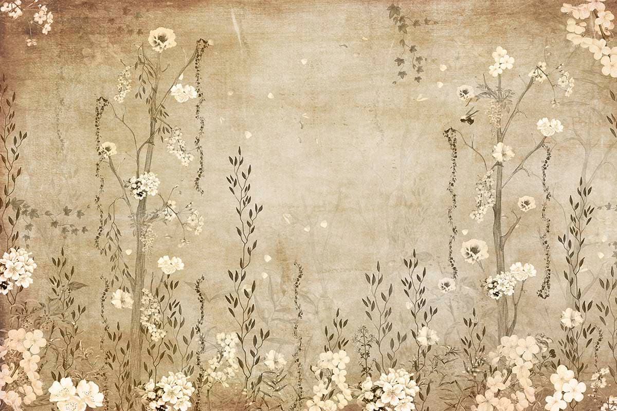 Soft Floral Petal Close-Up Decorative Wallpaper pattern detail