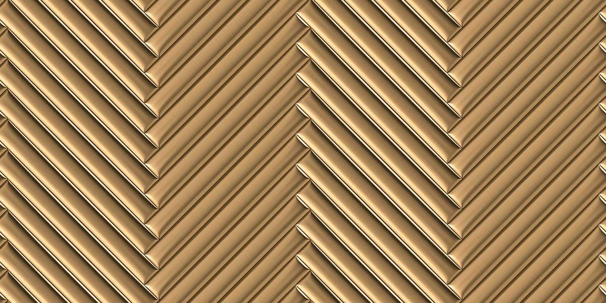 A gold rectangular pattern pattern detail