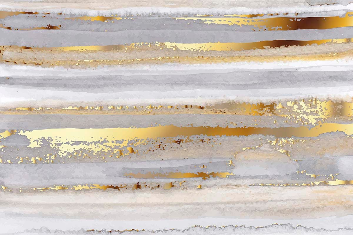 White and Gold Striped Wallpaper pattern detail