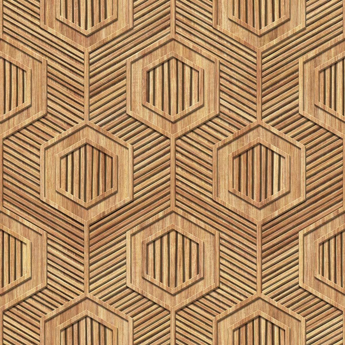Wood Wallpaper Bedroom - Magic Decor pattern detail