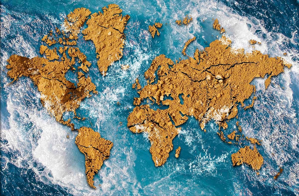 World Map Design Educational Wall Art wallpaper pattern detail