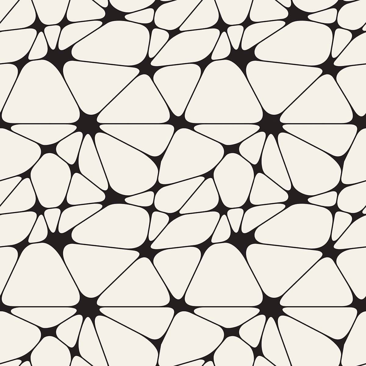 Black and White Geometric Pattern Wallpaper pattern detail