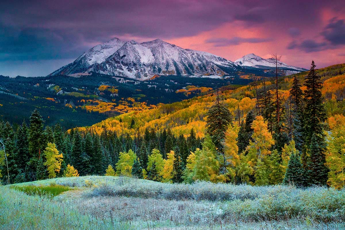 Majestic Snow-Covered Mountains Landscape Wallpaper pattern detail