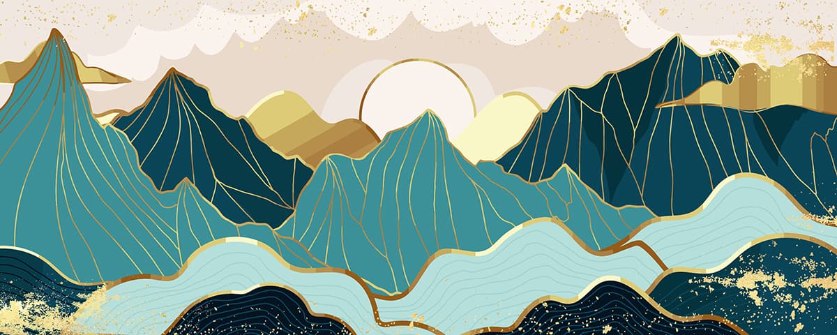 Sunfire Summit Serenade Wallpaper Mural pattern detail