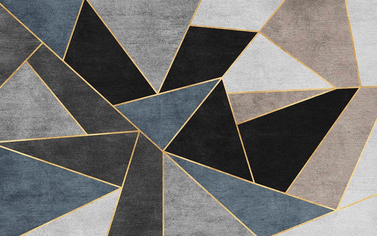 Artistic Geometric Shapes Wall Background Wallpaper pattern detail