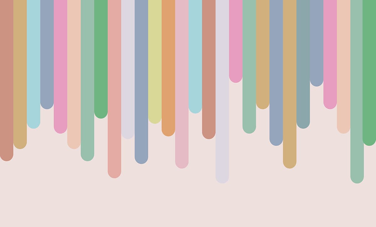 Colorful Vertical Lines on White Background Modern Wallpaper pattern detail