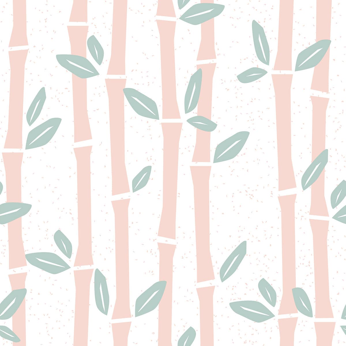 Minimal Bamboo Leaves Pattern Zen Nature Inspired Wallpaper pattern detail