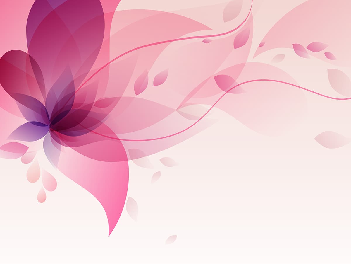 Pink and Purple Floral Pattern Design Wall Wallpaper pattern detail