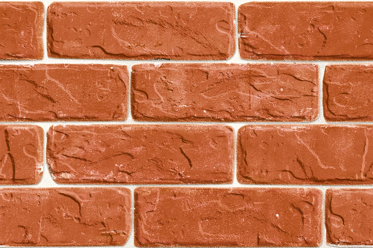 Close Up Rough Red Brick Industrial Art Wallpaper pattern detail