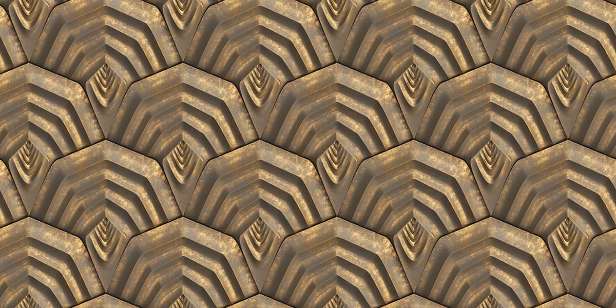 Gold and Brown Metal Texture Luxury Wall Mural Wallpaper pattern detail