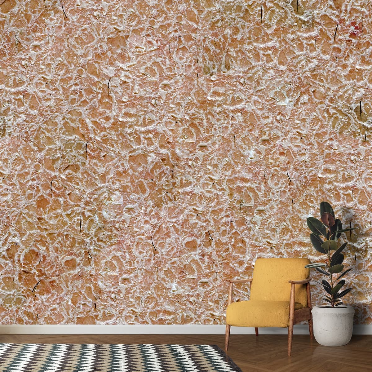 Textured Surface Wallpaper for Wall shown in a room