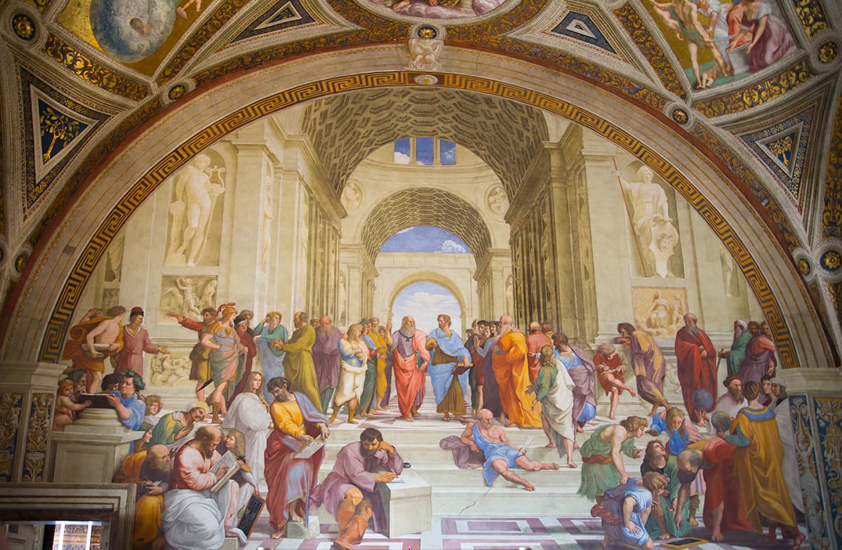 Architectural Interior with People Wall Mural Wallpaper pattern detail