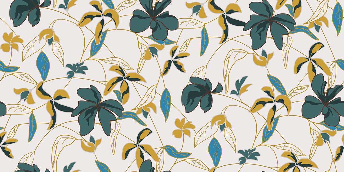 A Wallpaper Pattern of Leaf and Creepers for Wall pattern detail