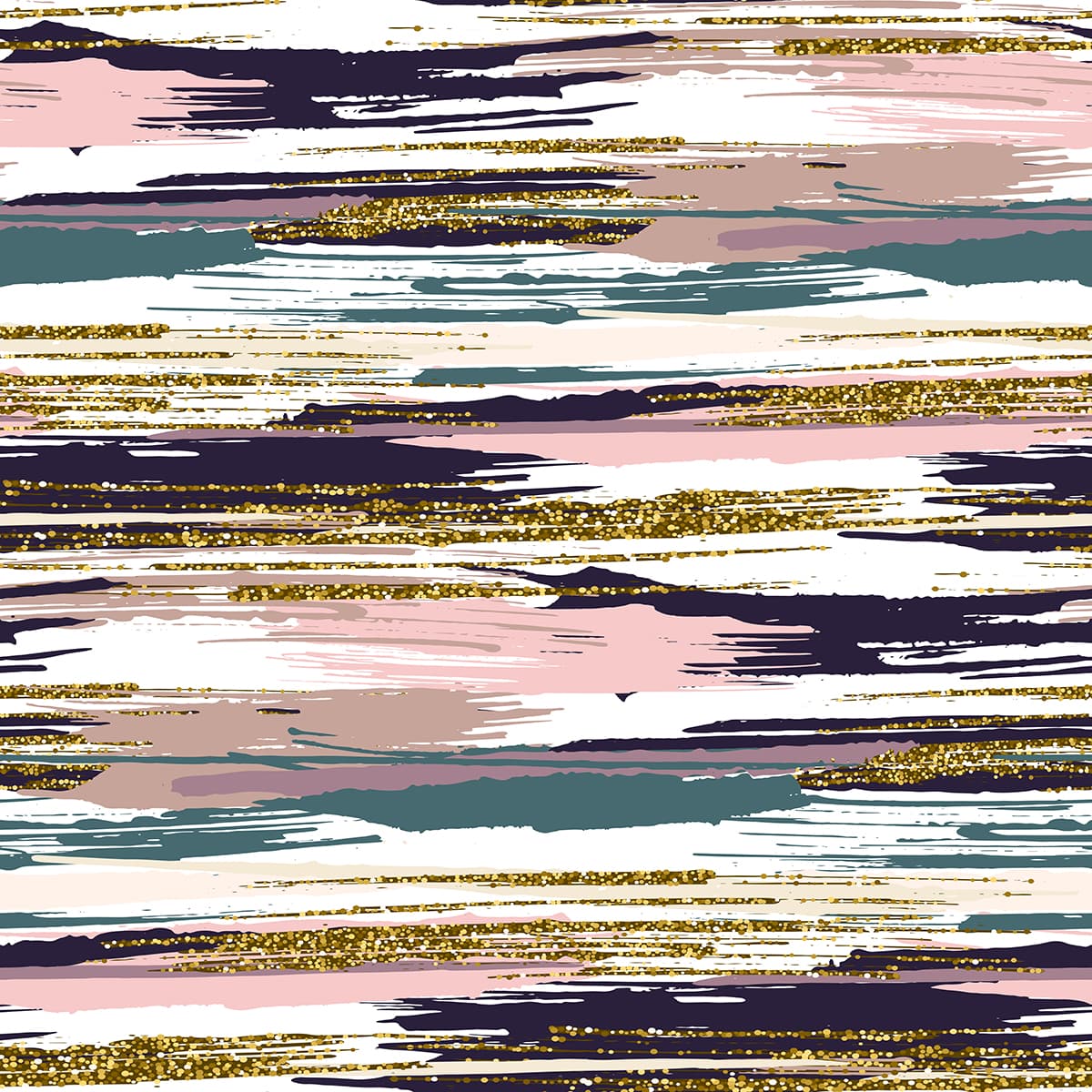 A colorful pattern with gold glitter pattern detail