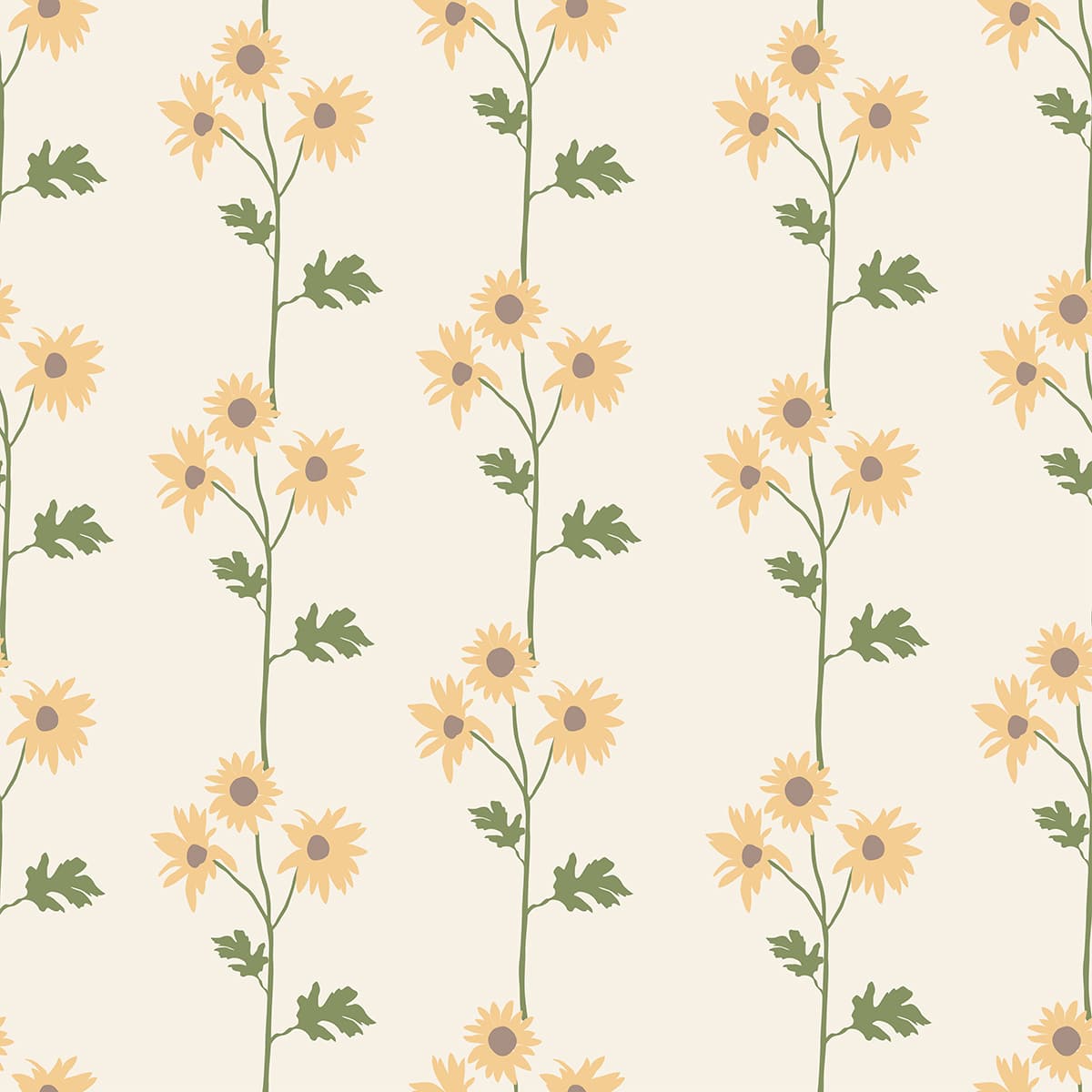 A pattern of flowers on a white background pattern detail