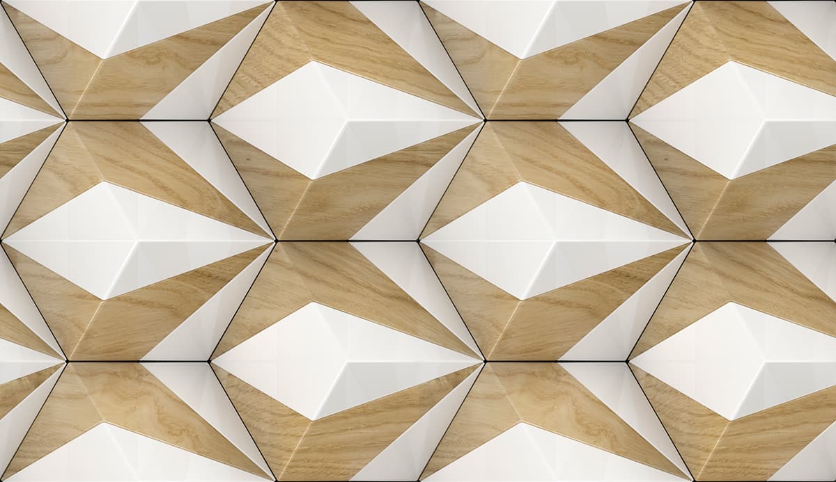 Stylish Abstract White Wood Pattern Wallpaper pattern detail