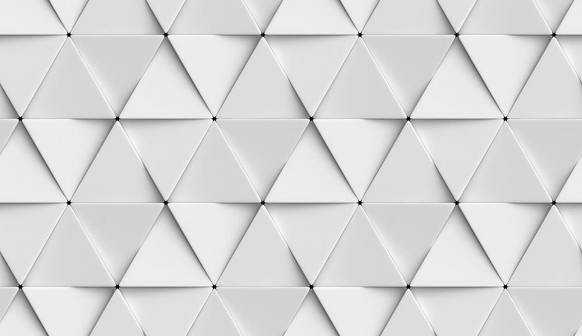 Geometric White Triangle Pattern Wallpaper pattern detail