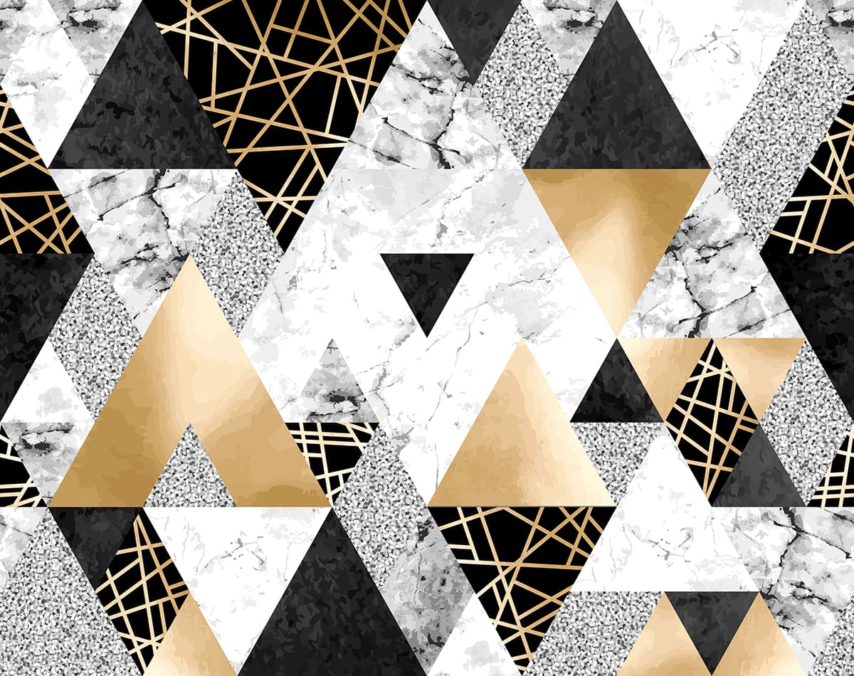 Pattern of Triangles Marble Wallpaper Mural pattern detail