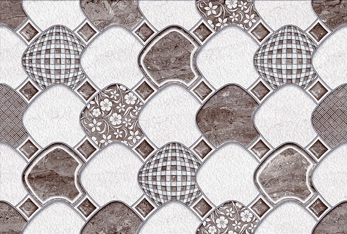 An Abstract Wallpaper Pattern in a Tile Shape pattern detail