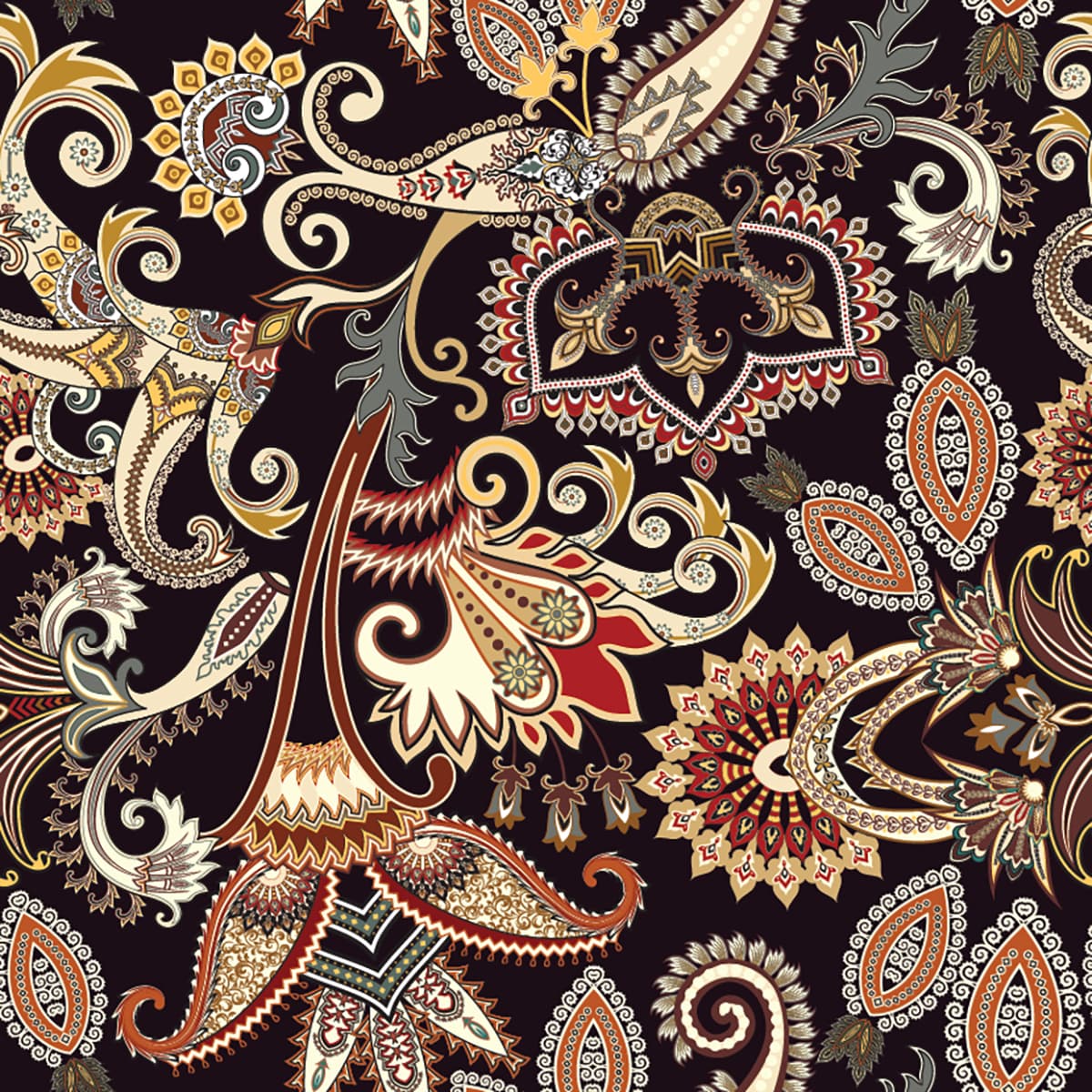 Paisley Pattern Wallpaper for Wall pattern detail