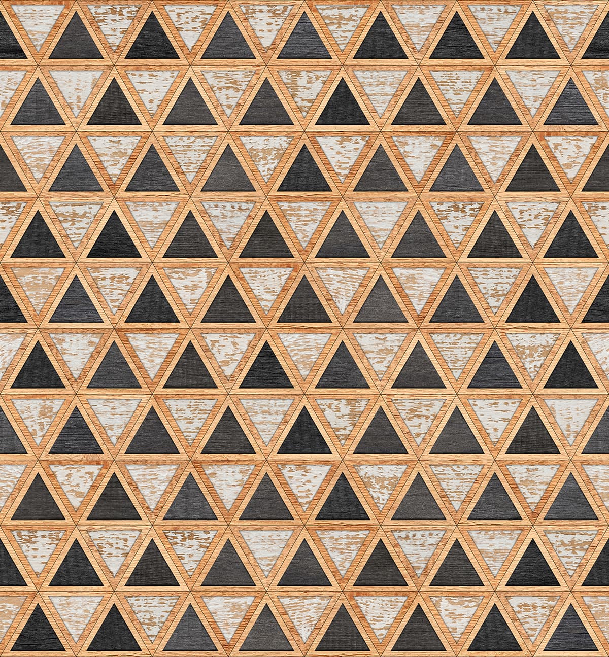 Modern Triangles Pattern on Surface Design Wallpaper pattern detail