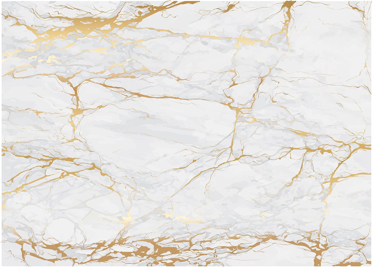 White Marble with Gold Veins Wallpaper for Wall pattern detail