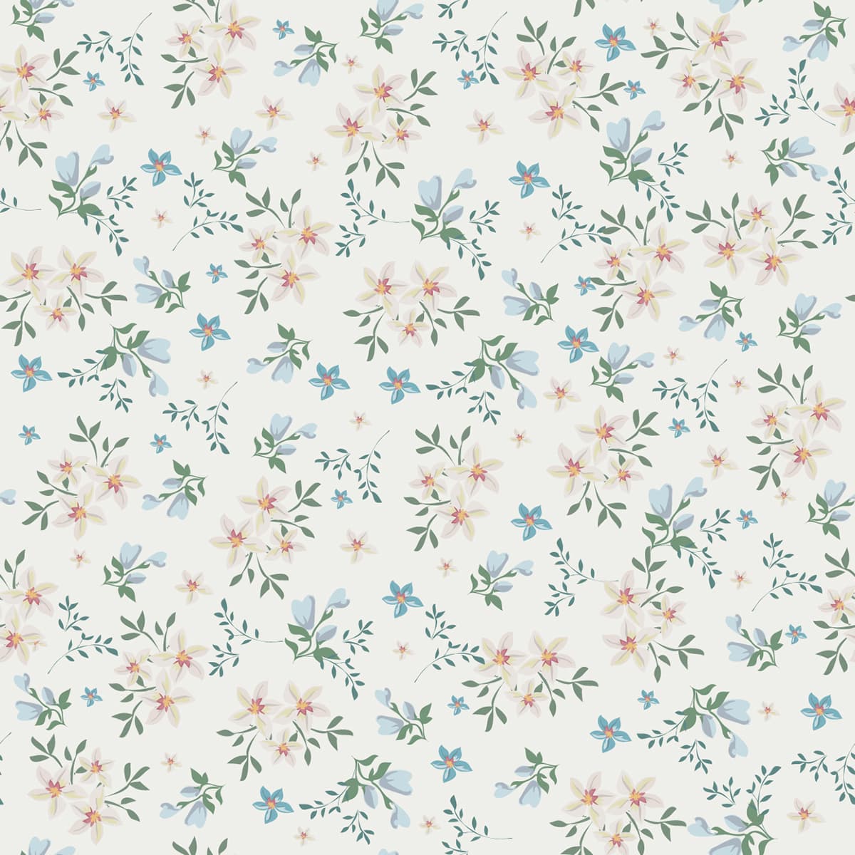 Beautiful Floral Flowers Wallpaper Pattern pattern detail