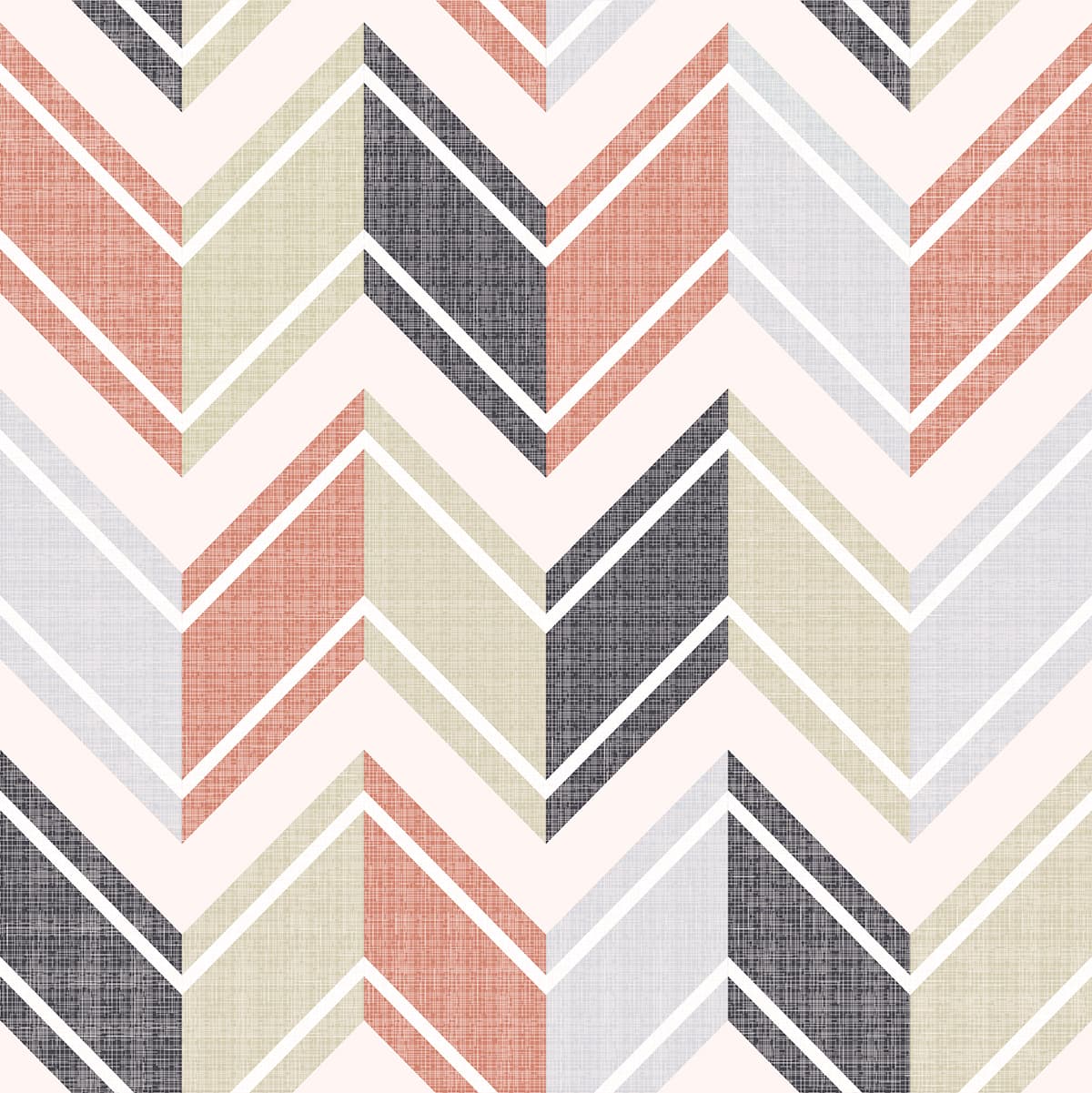 Fabric with Zigzag Lines Wallpaper pattern detail