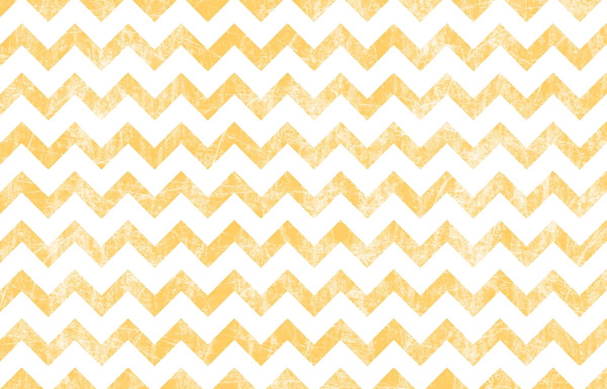 Stylish Yellow White Zigzag Geometric Wallpaper pattern detail