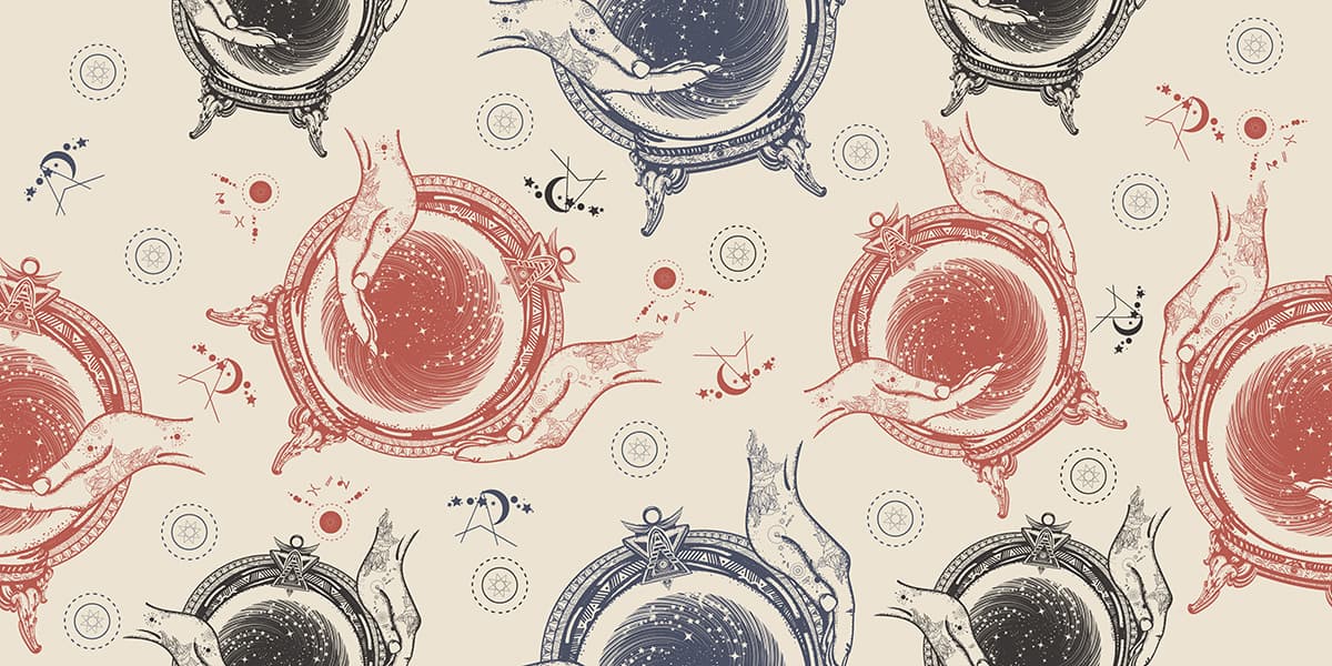 Abstract Hands Holding Circle Pattern Wall Mural Wallpaper pattern detail