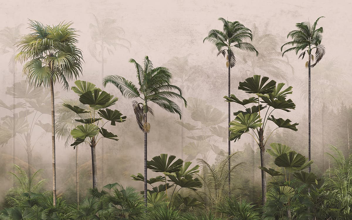 Timeless Tropical Plantation Wallpaper pattern detail